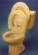 White Hinged Elevated Toilet Seat, Standard