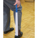LONG SHOEHORN WITH SOFT PLASTIC HANDLE