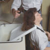 Shoulder Mounted Shampoo Rinse Tray